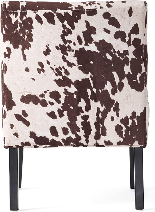 Kassi Fabric Dining Chair, Milk Cow 29.5D X 22.75W X 32.5H In