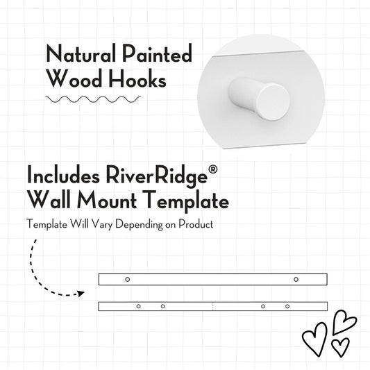 Kids Wall Mounted Bookshelf and Toy Storage Organizer for Playroom - White