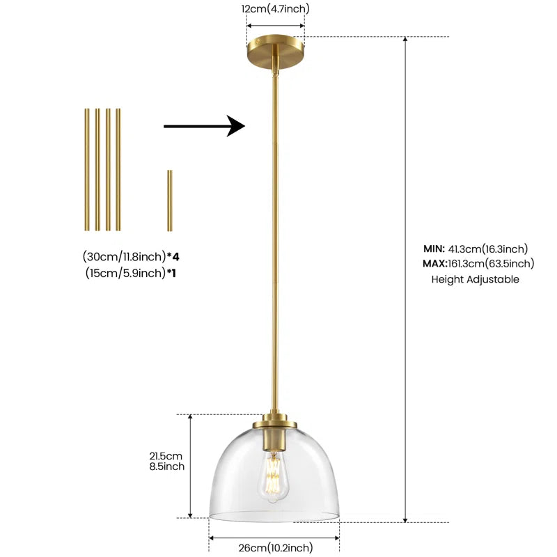 Abaigh 1 - Light Kitchen Island Pendant
