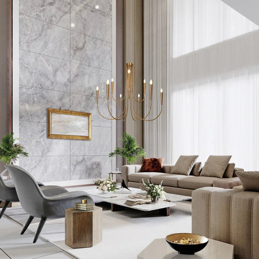 Otho 9 - Light Oversize 41In Candle Style Classic Chandelier UL Certified