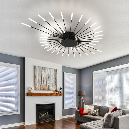 Hanranhanmodern LED Ceiling Light,42-Light Heads Flower Shape Ceiling Lights,Living Room Light Fixtures