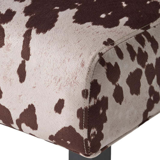 Kassi Fabric Dining Chair, Milk Cow 29.5D X 22.75W X 32.5H In