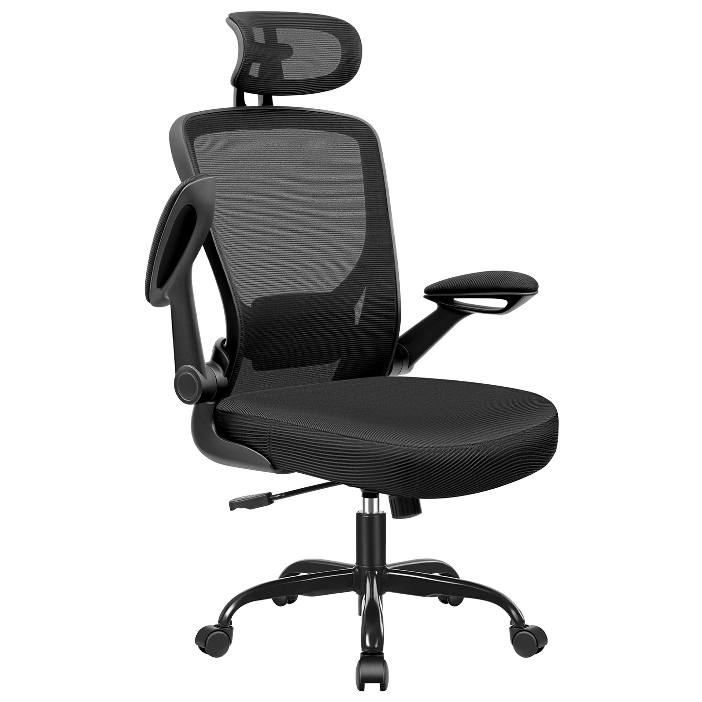 Office Chair Ergonomic Desk Chair, High Back Gaming Chair, Big and Tall Reclining Comfy Home Office Chair Lumbar Support Breathable Mesh Computer Chair Adjustable Armrests 400LBS (Black)