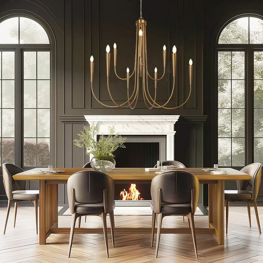 Otho 9 - Light Oversize 41In Candle Style Classic Chandelier UL Certified