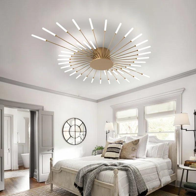 Hanranhanmodern LED Ceiling Light,42-Light Heads Flower Shape Ceiling Lights,Living Room Light Fixtures