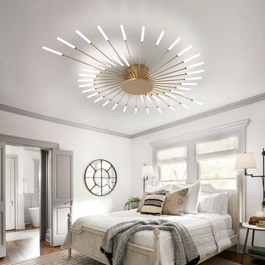 Hanranhanmodern LED Ceiling Light,42-Light Heads Flower Shape Ceiling Lights,Living Room Light Fixtures