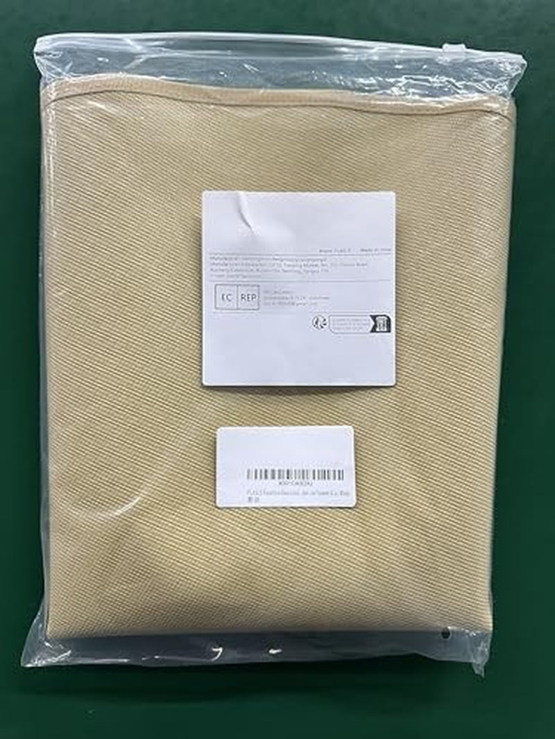 FLASLD Fireproof Fireplace Mat 32×60Inch Half round Hearth Rug Protects Floors