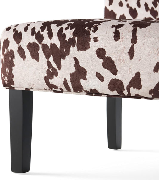 Kassi Fabric Dining Chair, Milk Cow 29.5D X 22.75W X 32.5H In