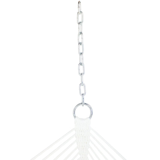 2-Person Quilted Polyester Spreader Bar Hammock, 450 Lb Capacity -Nautical Stripe