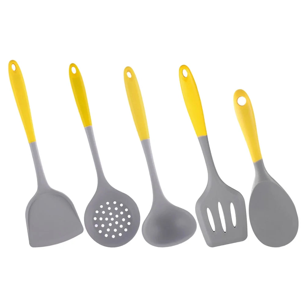 1 Set of Kitchen Utensil Set Utensils Set Kitchen Gadgets Kitchen Utensils Silicone Cooking Utensil Set