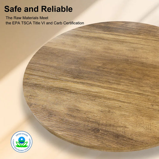 Wynny 36"W Lift Top Coffee Table with Storage, round Wood Cocktail Table