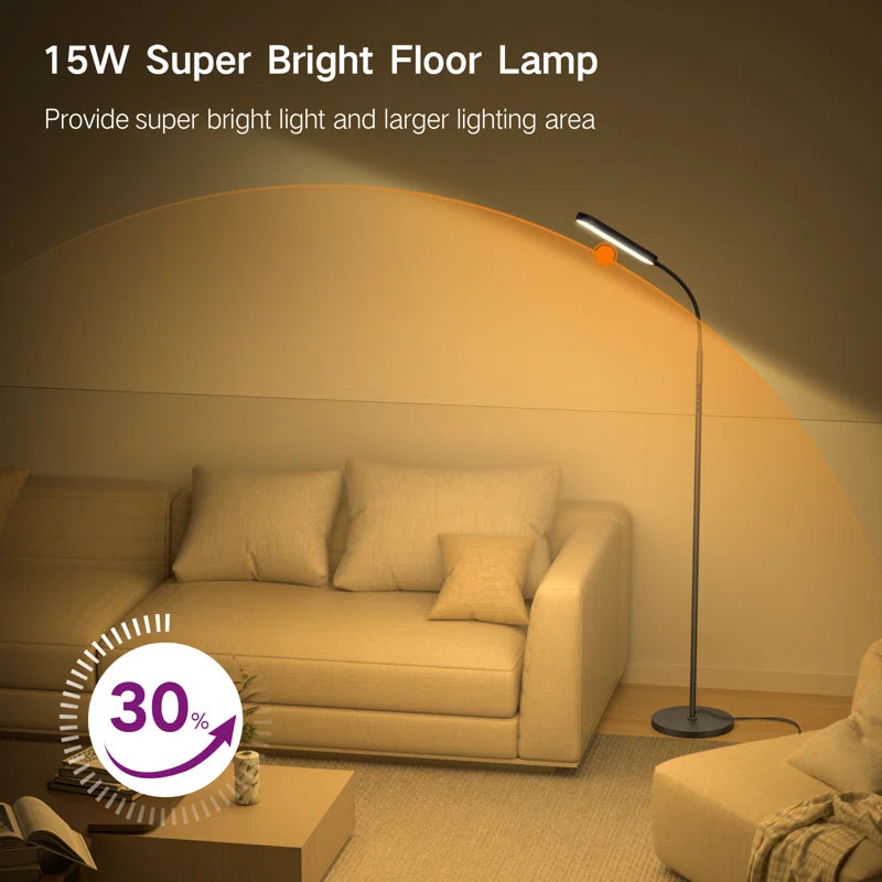 Dwayne 68.5'' Dimmable LED Task/Reading Floor Lamp with Remote & Touch Control