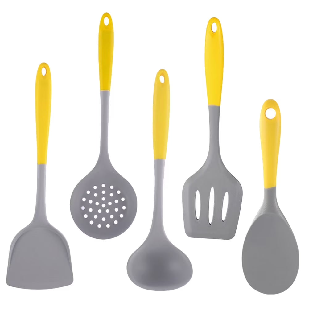 1 Set of Kitchen Utensil Set Utensils Set Kitchen Gadgets Kitchen Utensils Silicone Cooking Utensil Set