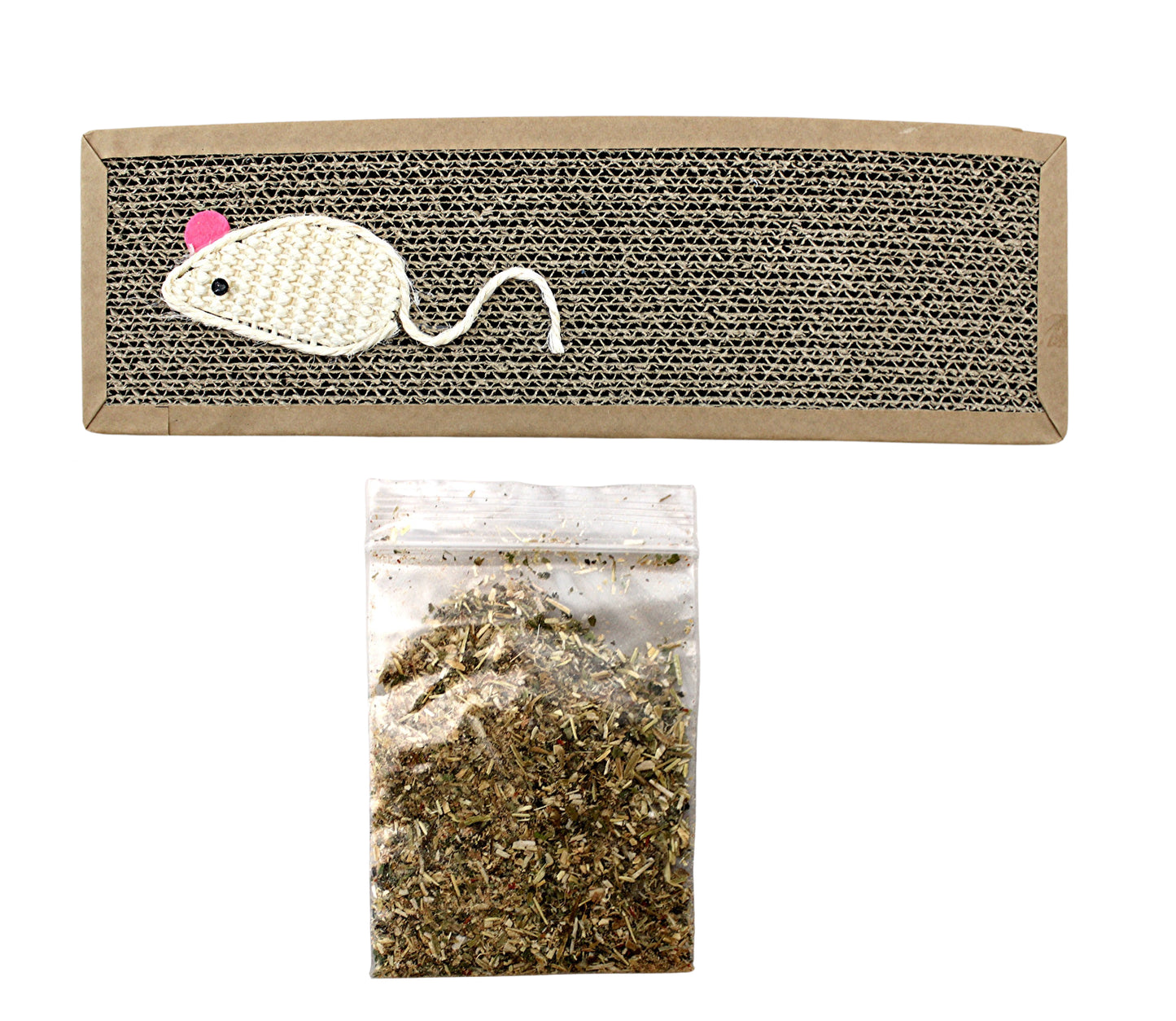 2 Pack Cat Scratching Pads with Catnip Corrugated Cardboard Scratch Board