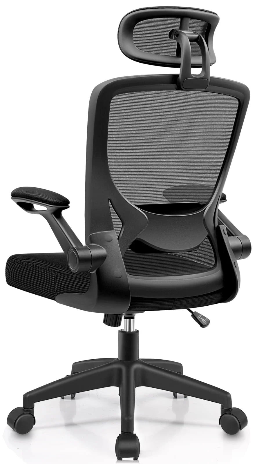 Office Chair Ergonomic Desk Chair, High Back Gaming Chair, Big and Tall Reclining Comfy Home Office Chair Lumbar Support Breathable Mesh Computer Chair Adjustable Armrests 400LBS (Black)