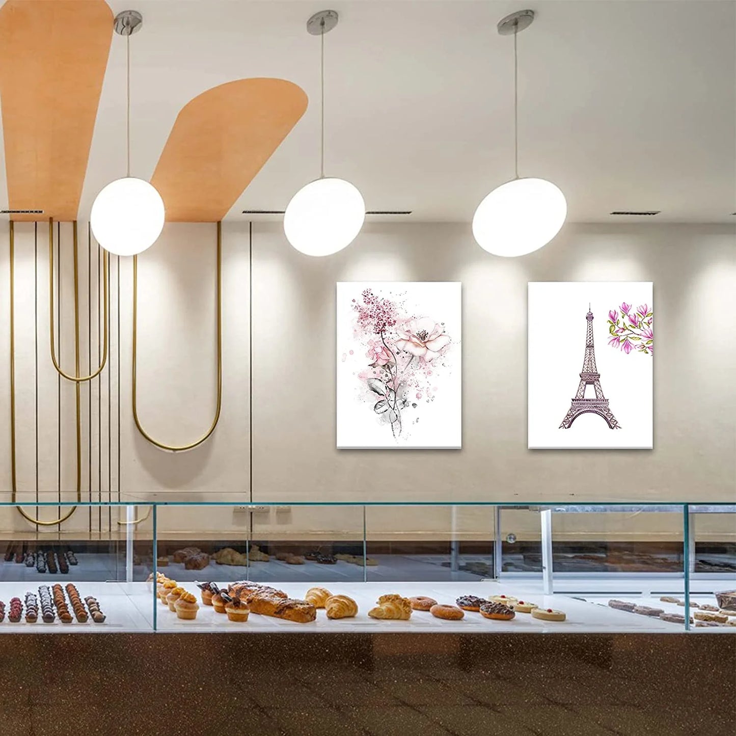 Girls Pink Cute Bedroom Decor for Teen Girls Kids Pink Wall Decor Canvas Wall Art Paintings Prints Framed Artwork Room Decor for Girls