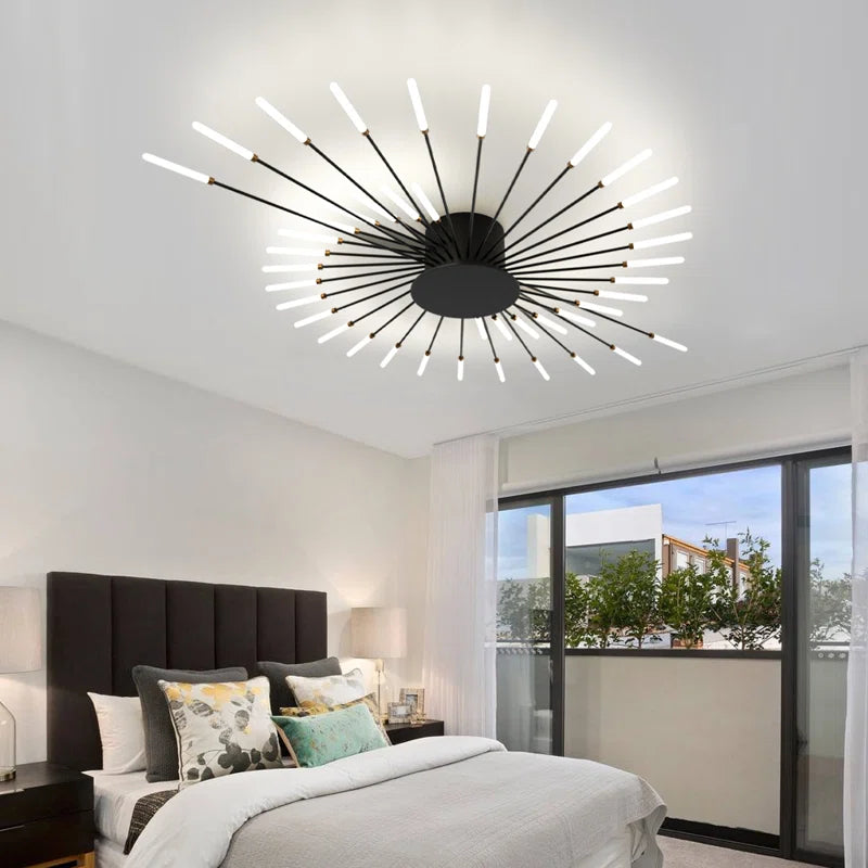 Hanranhanmodern LED Ceiling Light,42-Light Heads Flower Shape Ceiling Lights,Living Room Light Fixtures