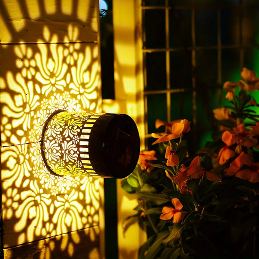 Solar Peony Garden Wall Light