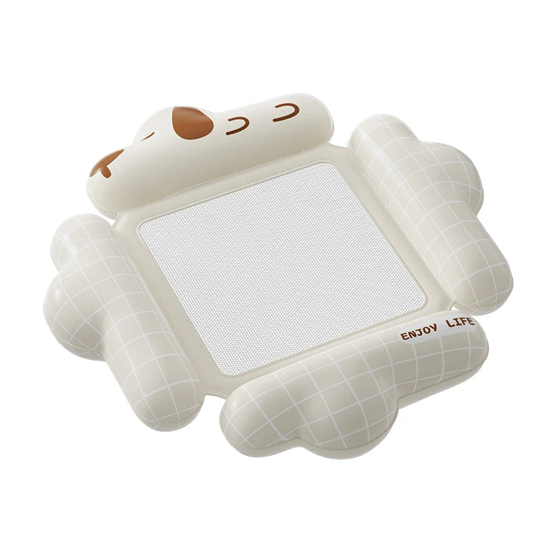 Inflatable Kids Pool Float with Mesh Bottom