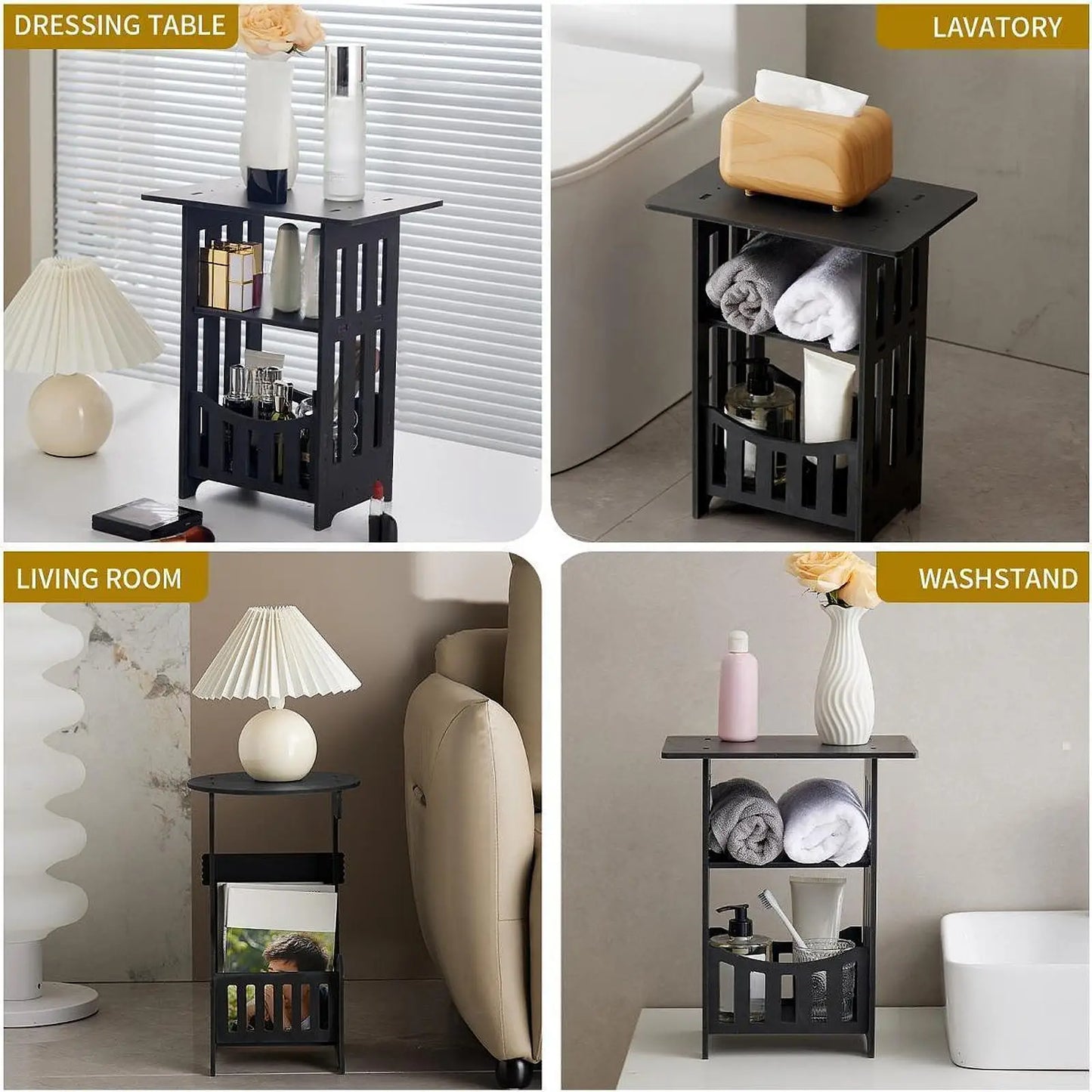 Modern Square Bedside End Table