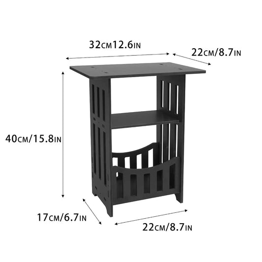 Modern Square Bedside End Table