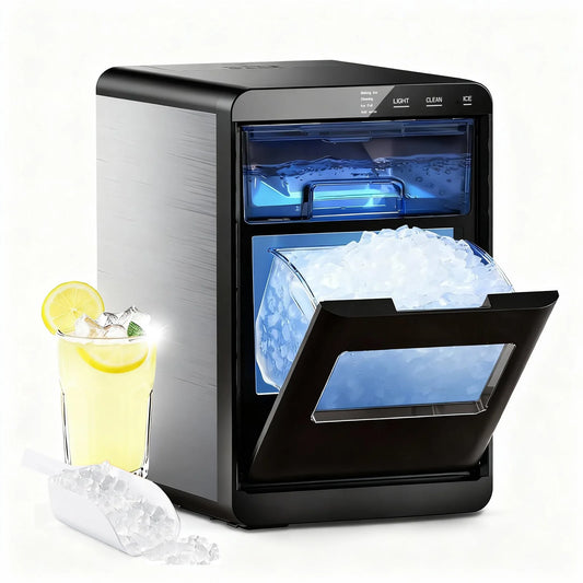 Countertop Nugget Ice Maker 44 lbs Self-Cleaning