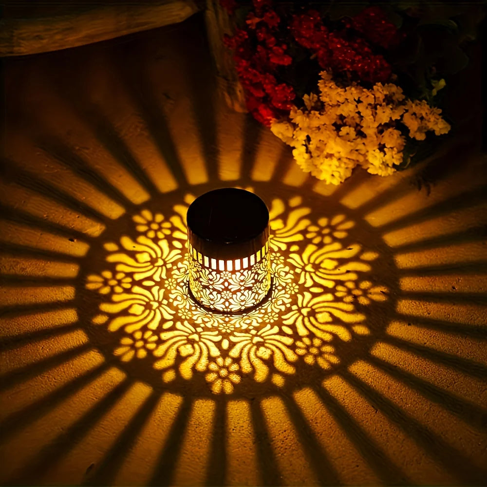 Solar Peony Garden Wall Light