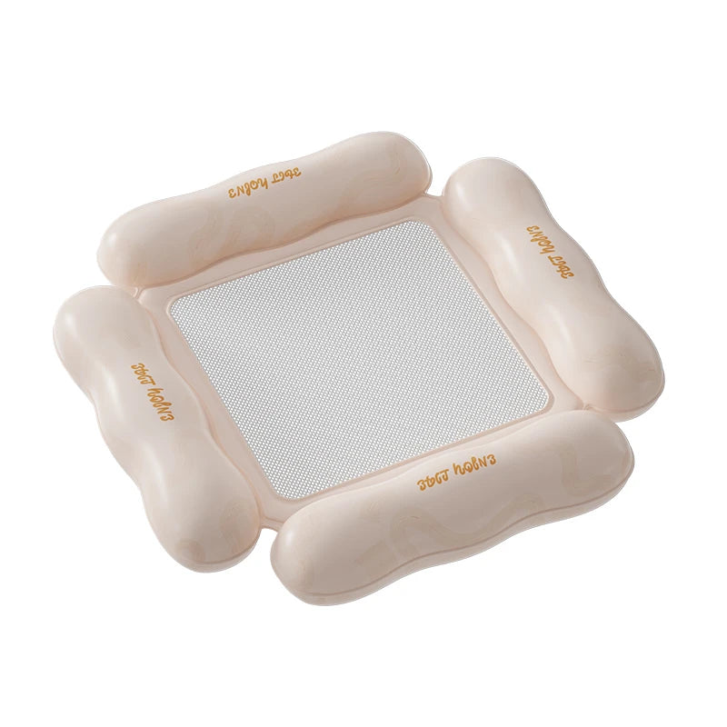 Inflatable Kids Pool Float with Mesh Bottom