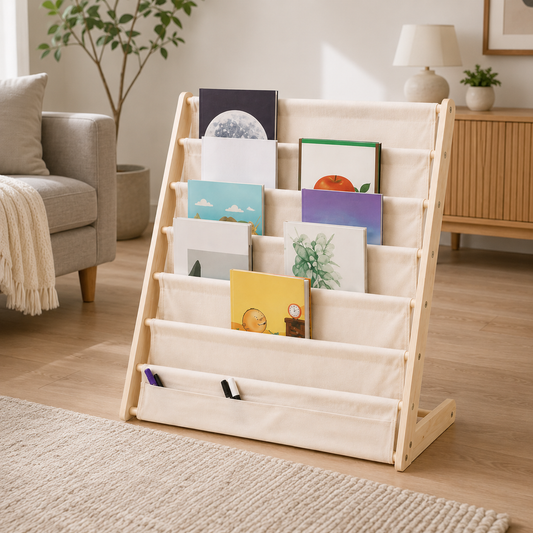 Multi-layer Wooden Kids Bookshelf
