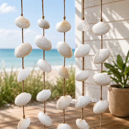 Boho Seashell Wall Hanging – Beach Home Décor