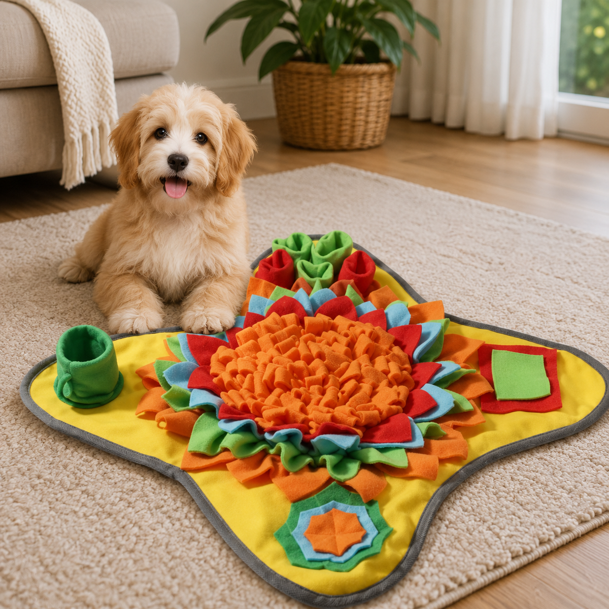 Snuffle Mat – Interactive Dog Feeding Puzzle