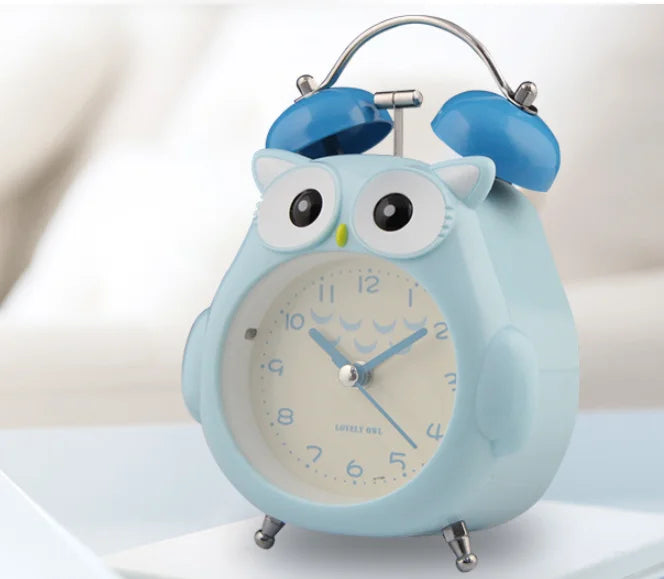 Silent Glowing Bedside Clock for Kids' Bedroom & Study