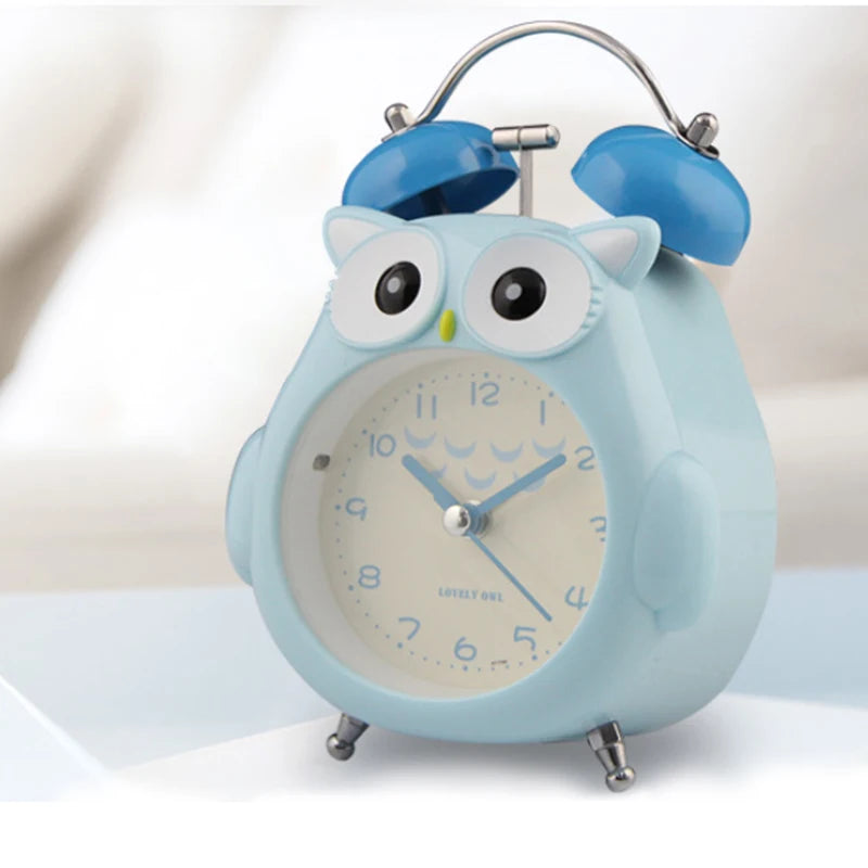 Silent Glowing Bedside Clock for Kids' Bedroom & Study