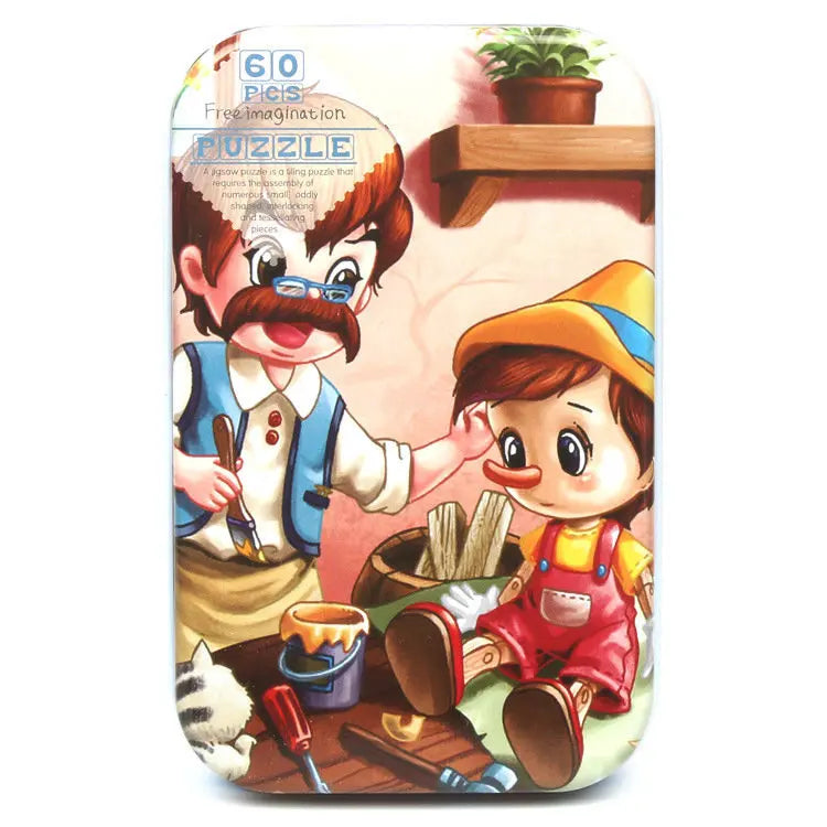 60-Piece Wooden Jigsaw Puzzle Set