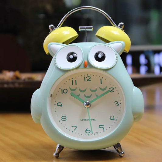 Silent Glowing Bedside Clock for Kids' Bedroom & Study