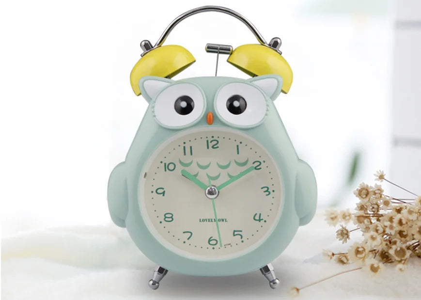 Silent Glowing Bedside Clock for Kids' Bedroom & Study