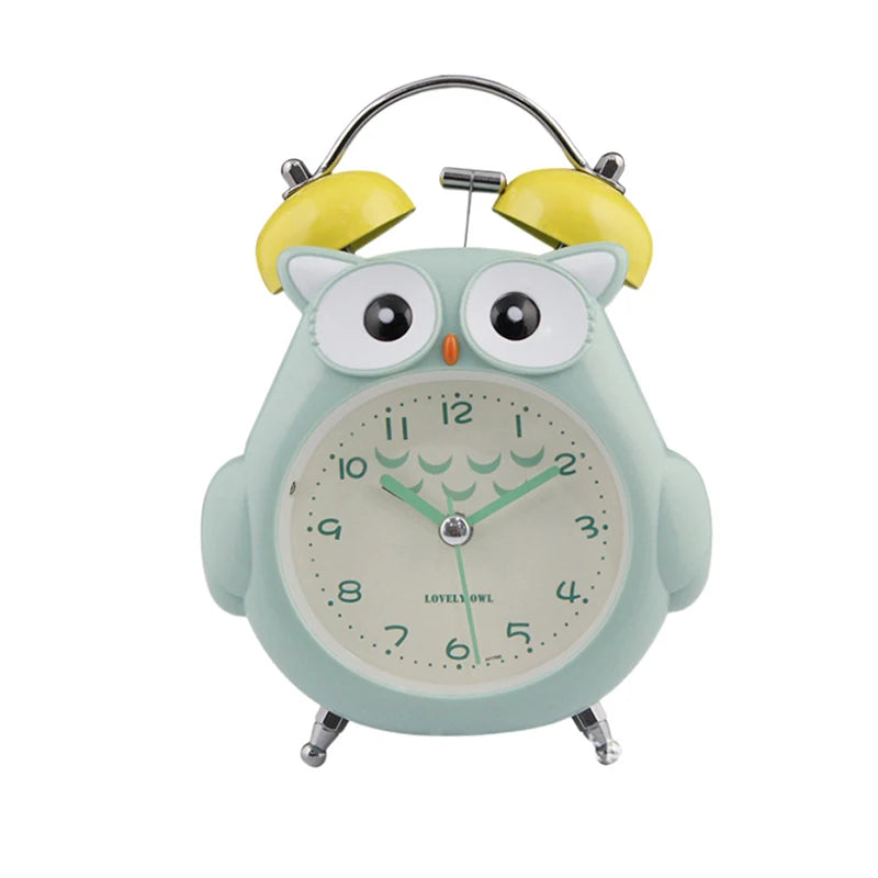 Silent Glowing Bedside Clock for Kids' Bedroom & Study