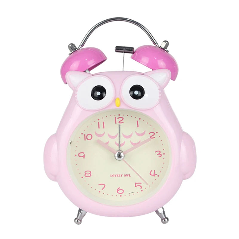 Silent Glowing Bedside Clock for Kids' Bedroom & Study
