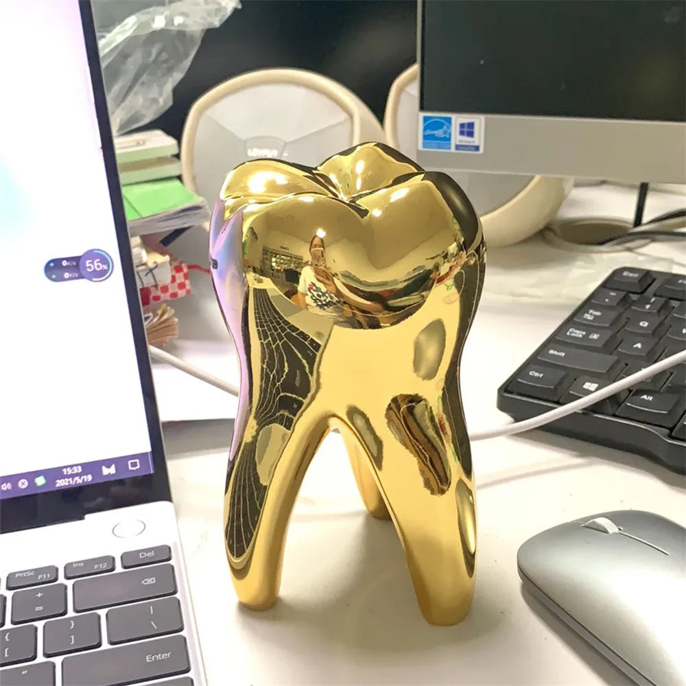 Dentist Tooth Resin Figurine Office Desk Decoration