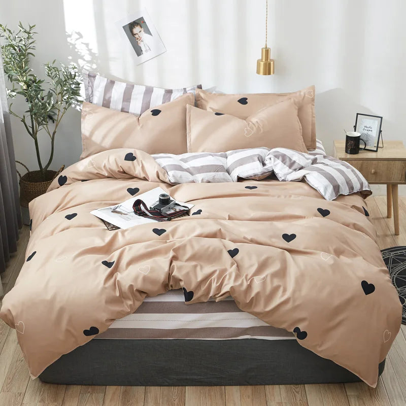 4-Piece Brushed Microfiber Bedding Set