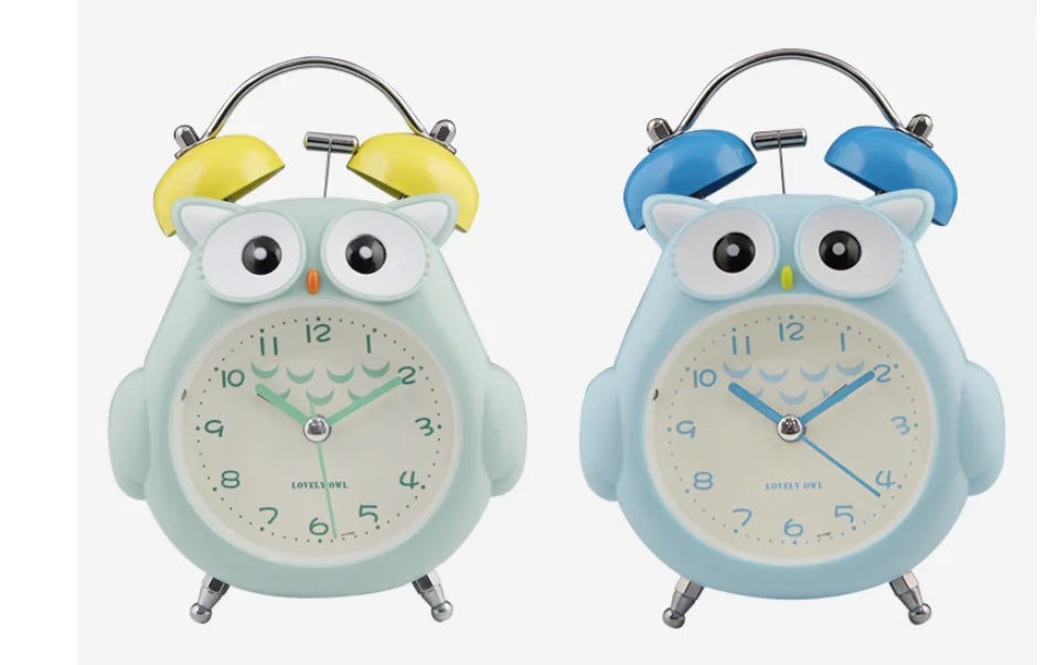 Silent Glowing Bedside Clock for Kids' Bedroom & Study