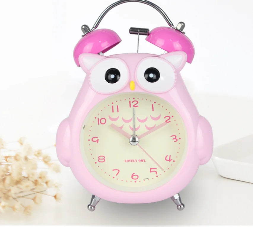 Silent Glowing Bedside Clock for Kids' Bedroom & Study