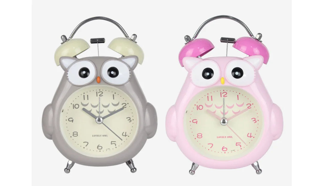 Silent Glowing Bedside Clock for Kids' Bedroom & Study