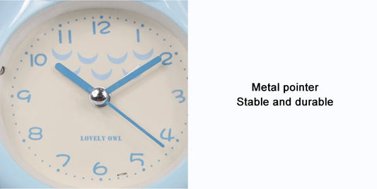 Silent Glowing Bedside Clock for Kids' Bedroom & Study