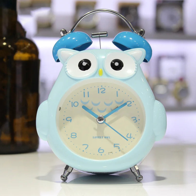 Silent Glowing Bedside Clock for Kids' Bedroom & Study