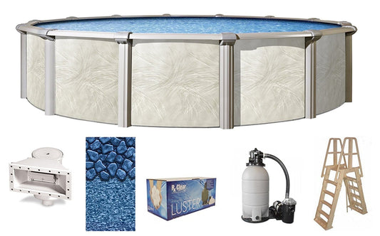 Fallston 21' round 52" Wall Above-Ground Swimming Pool, Full Start-Up Kit