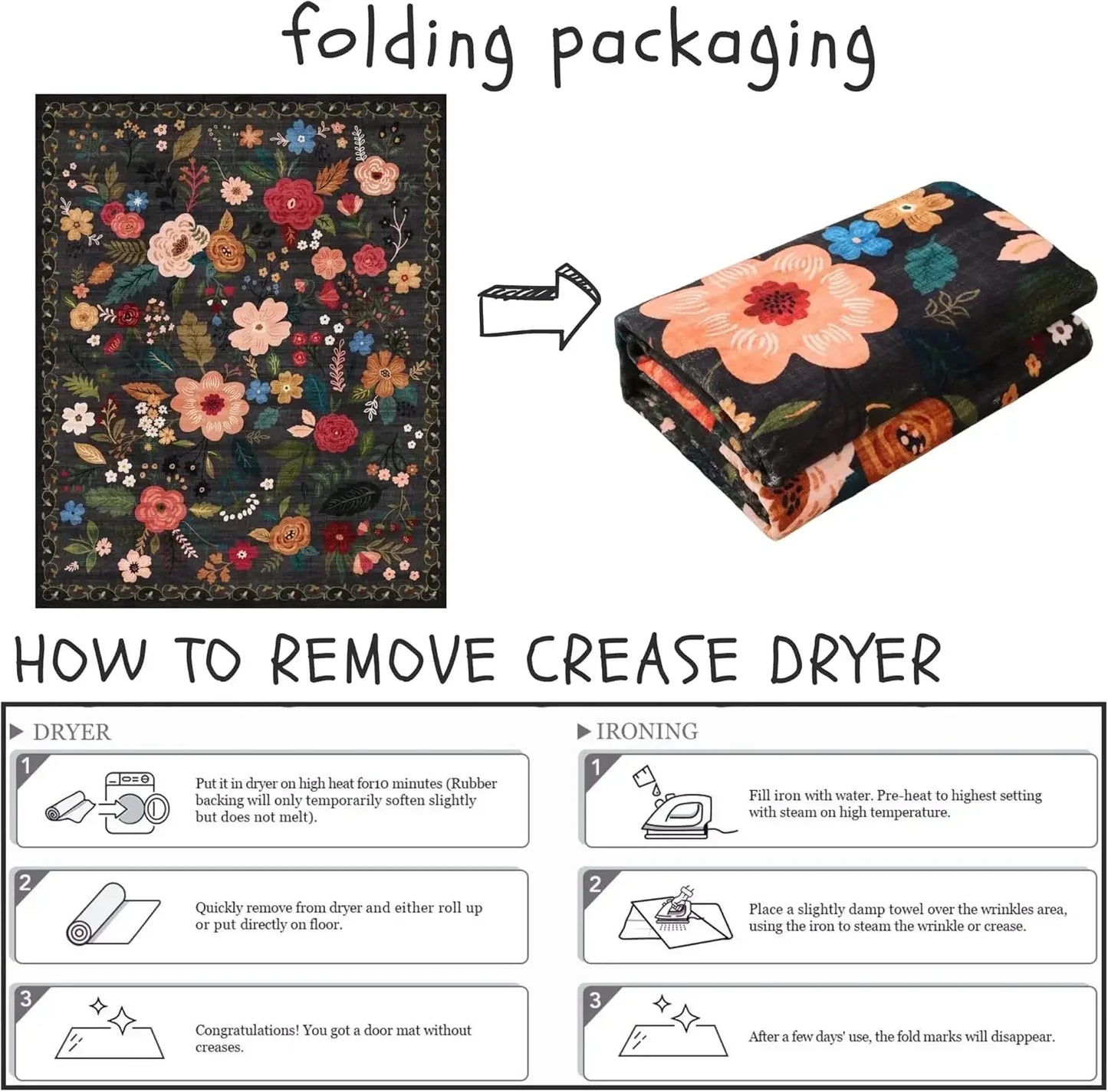 Floral Bird Runner Rug