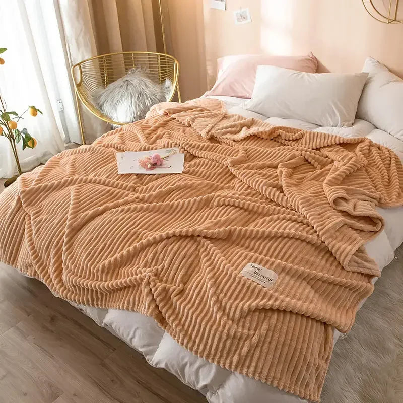 Warm Plaid Bed & Sofa Blanket