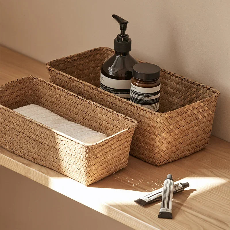 Handwoven Seagrass Storage Basket