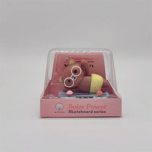 Solar Nodding Bear Figure